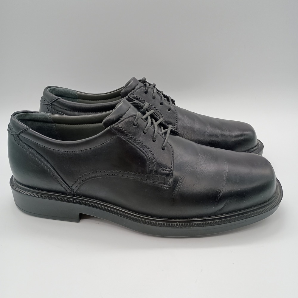 SAS Mens Ambassador Black Leather Lace Up Oxford Shoes 10.5 M Made in USA